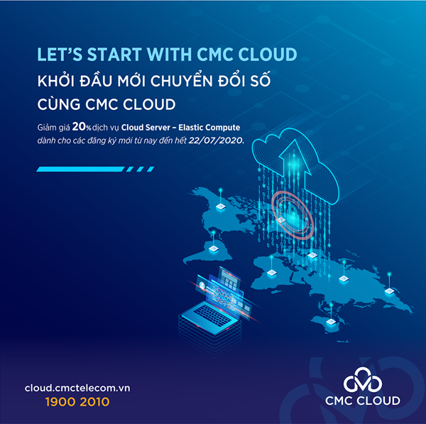 Thực hiện cam kết thúc đẩy Việt Nam chuyển đổi số, CMC Cloud giảm giá 20%