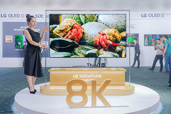 LG ra mắt dòng TV OLED 8K ứng dụng AI đầu tiên trên thế giới