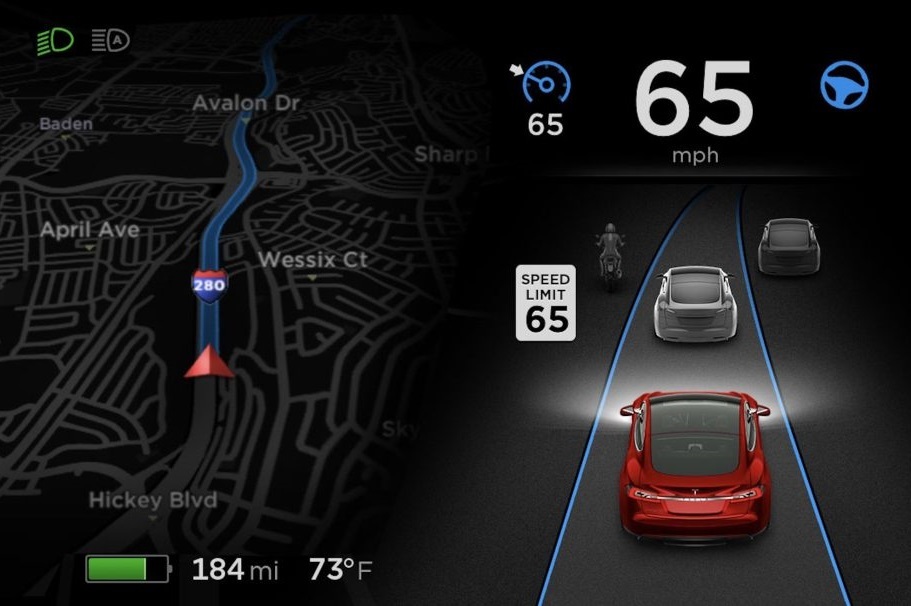 Xe Tesla có thêm khả năng đọc biển báo tốc độ