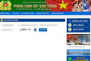 Công an Hà Nội hỗ trợ tra cứu online xe ô tô vi phạm giao thông