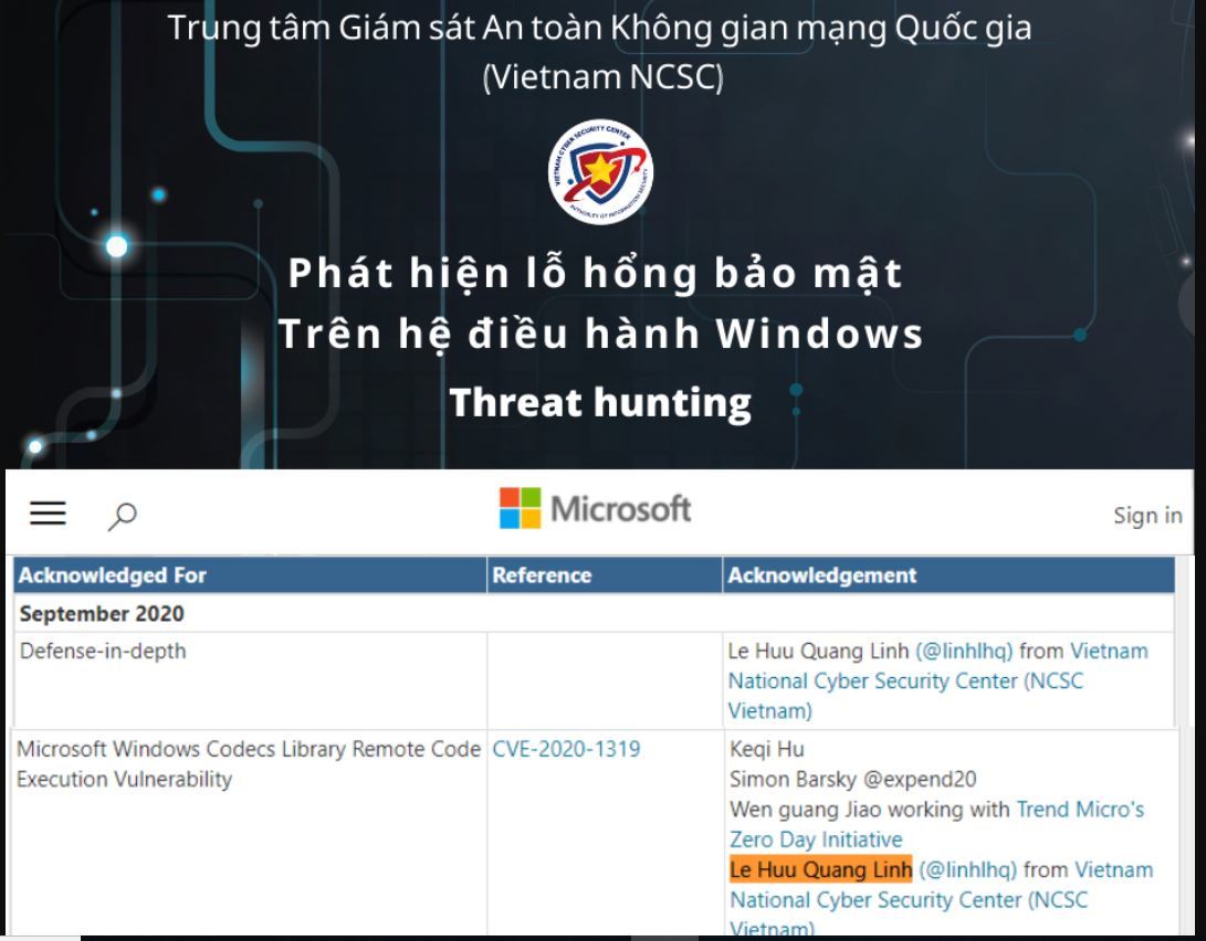 Chuyên gia bảo mật Việt phát hiện lỗ hổng nguy hiểm trên hệ điều hành Windows