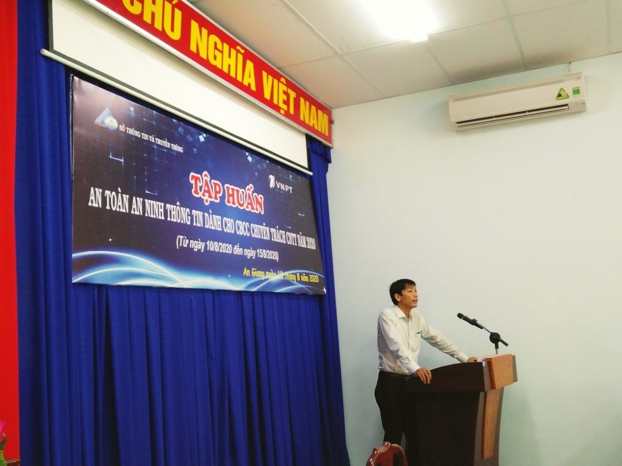 An Giang tập huấn an toàn thông tin cho hơn 30 cán bộ chuyên trách CNTT