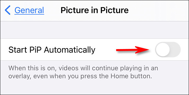 Hướng dẫn tắt tự động Picture-in-Picture trên iOS 14