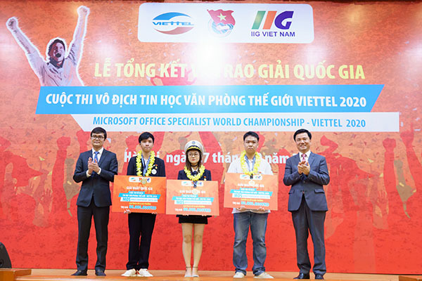Học sinh phổ thông giành 2/3 giải Nhất quốc gia cuộc thi Tin học văn phòng 2020