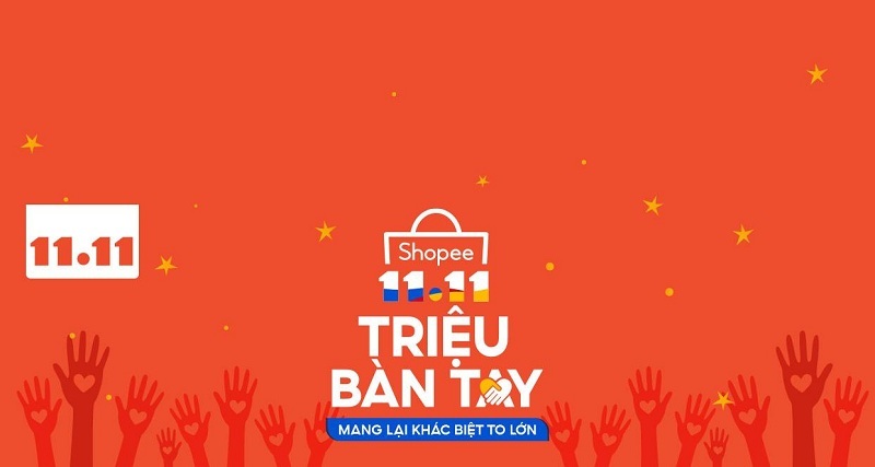 Ví điện tử AirPay đồng hành cùng Shopee gây quỹ Shopee 11.11 Triệu Bàn Tay