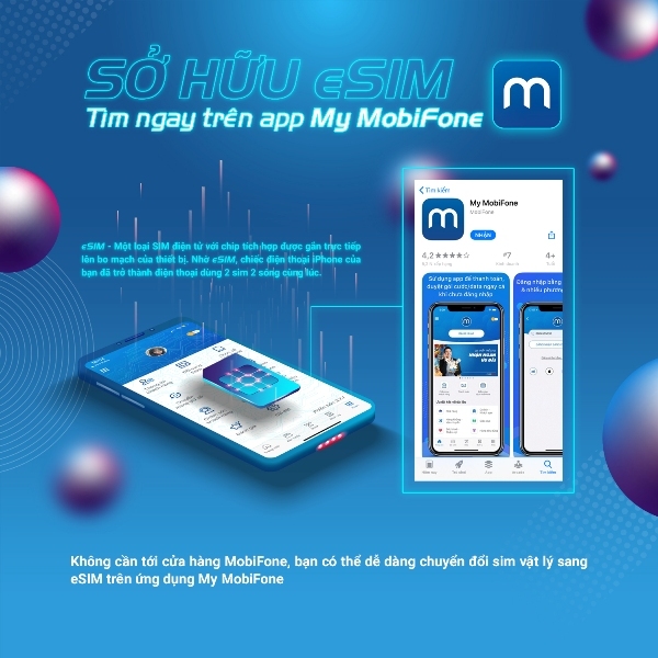 Chuyển đổi sang eSIM dễ dàng ngay tại nhà với My MobiFone