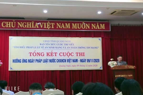 Quảng Ngãi trao giải cuộc thi viết “Tìm hiểu pháp luật về an ninh mạng và An toàn thông tin mạng”