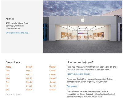 Gần 100 Apple Store đóng cửa