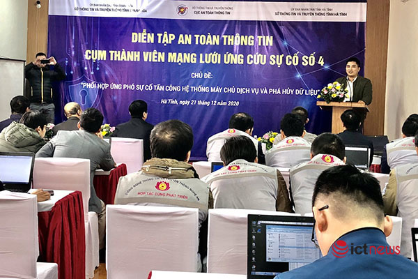 6 tỉnh miền Trung diễn tập ứng phó sự cố tấn công vào máy chủ dịch vụ