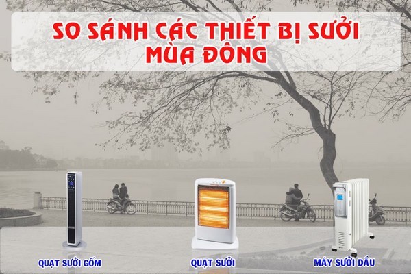 Chọn thiết bị nào để sưởi ấm vào mùa đông?