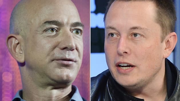 Elon Musk và Jeff Bezos ‘khẩu chiến’ vì một vị trí trên bầu trời