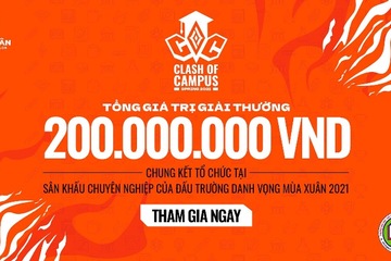 Chính thức mở đăng ký giải đấu Clash of Campus từ ngày 27/3 với tổng giải thưởng 200.000.000 VNĐ