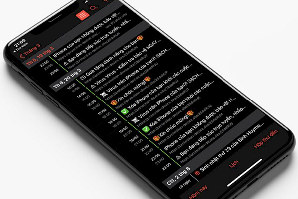 Cách xóa thông báo lạ trên Lịch iPhone