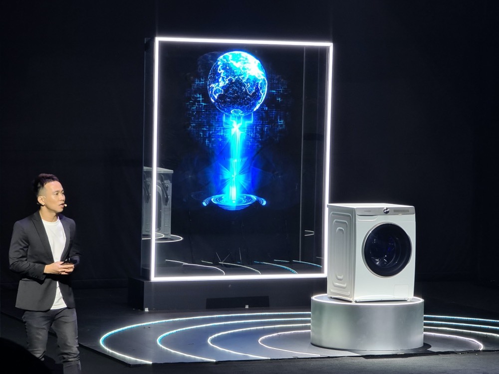 Máy giặt Samsung AI phân tích độ bẩn, tự đề xuất chế độ giặt