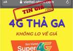 Giả mạo website của Viettel để rao bán SIM 4G