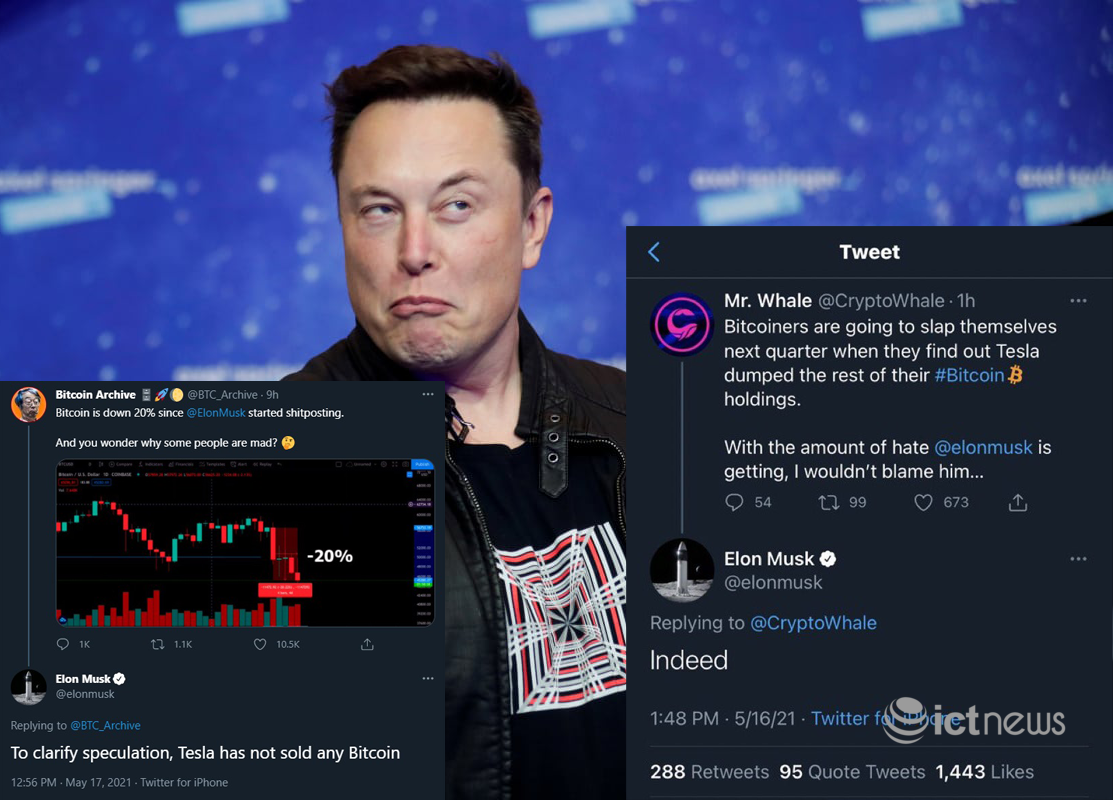 Elon Musk lật lọng, nói chưa bán đồng Bitcoin nào