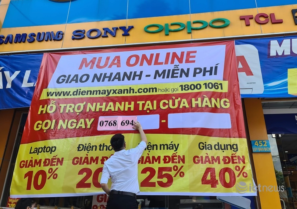 Cửa hàng điện máy tại TP.HCM đóng cửa, bán online