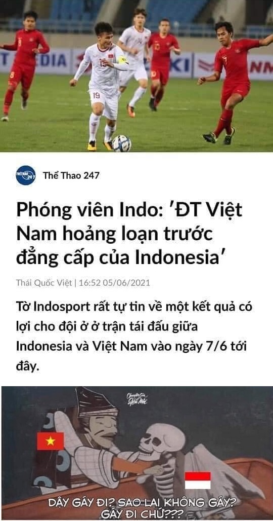 Ngập tràn ảnh chế sau trận thắng của tuyển Việt Nam trước Indonesia