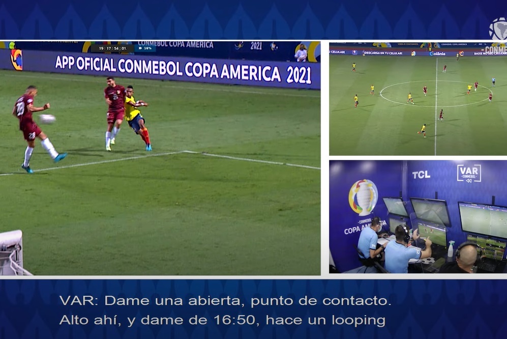 VAR ở Copa America 2021 cũng bỏ qua lỗi bóng chạm tay như Euro