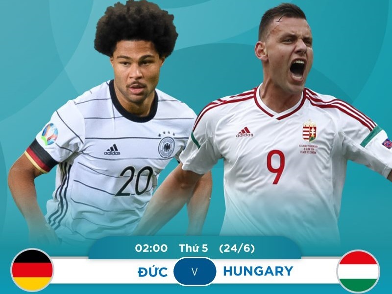 Xem bóng đá Euro 2020 trực tuyến: Đức vs Hungary