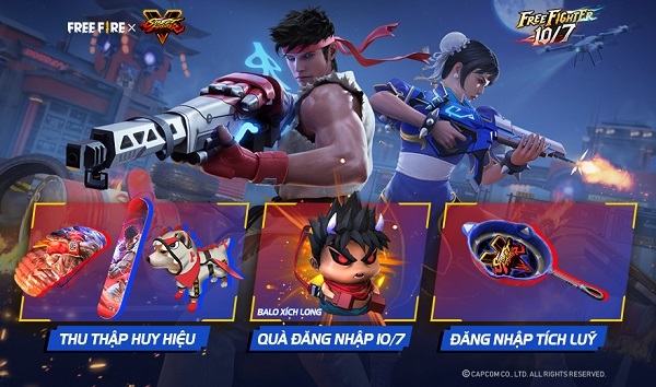 Sự kiện Free Fire và Street Fighter V bước vào vòng cuối ngày 10/7 này!