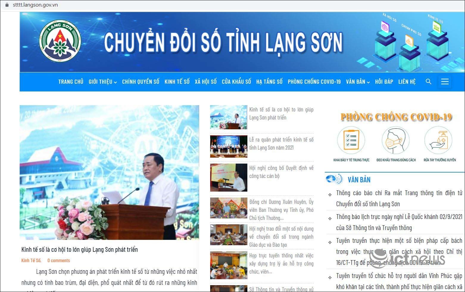 Ra mắt trang thông tin điện tử Chuyển đổi số tỉnh Lạng Sơn