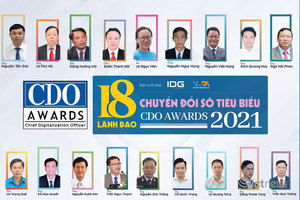 18 lãnh đạo chuyển đổi số Việt Nam tiêu biểu năm 2021