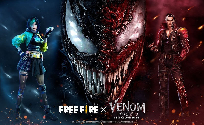 Bom tấn điện ảnh đầu tiên của Free Fire x Venom: Đối Mặt Tử Thù