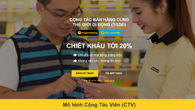 Mô hình cộng tác viên của Thế Giới Di Động: cứu cánh doanh thu với kỳ vọng 2000 tỷ/năm