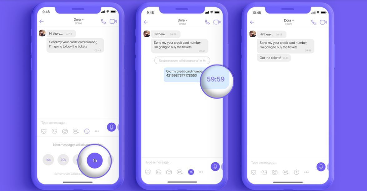 Viber cho tùy chỉnh thời gian tự động biến mất tin nhắn trong trò chuyện nhóm