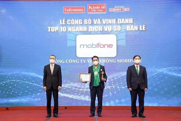 MobiFone được vinh danh Top 10 ngành Dịch vụ số - Bán lẻ thương hiệu mạnh Việt Nam 2020 - 2021