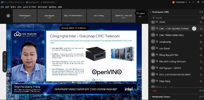 CMC Telecom “trình làng” CMC Cloud Camera hiện đại trên nền tảng công nghệ Intel