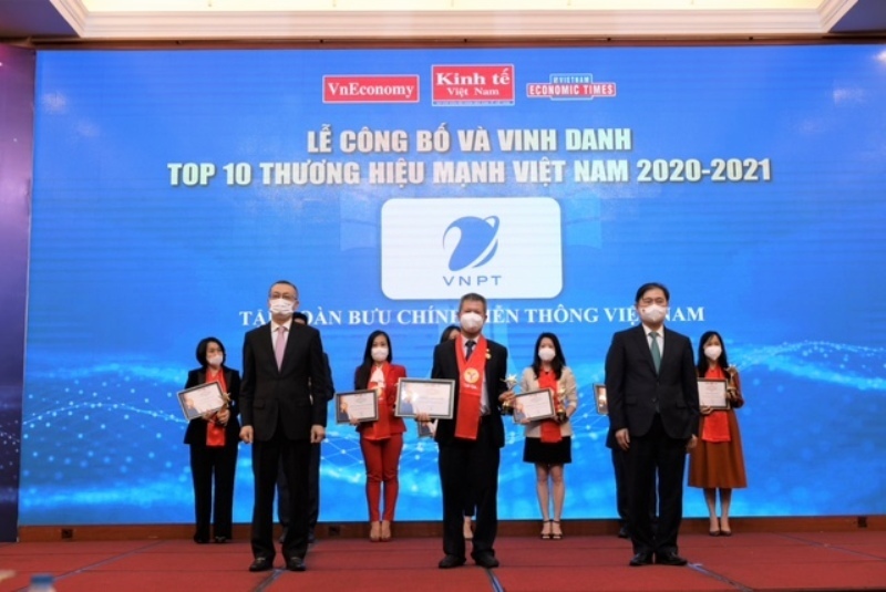 VNPT được vinh danh trong Top 10 Thương hiệu mạnh Việt Nam 2020-2021