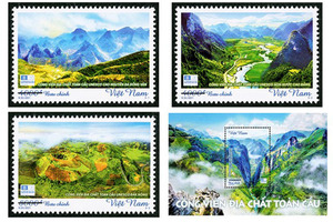 Quảng bá 3 công viên địa chất toàn cầu UNESCO tại Việt Nam trên tem bưu chính