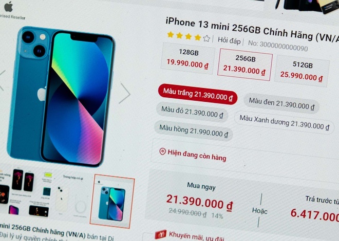 Đại lý giảm giá hơn 3 triệu đồng các bản iPhone 13 bán chậm