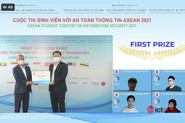 Đại học Quốc gia Hà Nội vô địch Sinh viên với An toàn thông tin ASEAN 2021