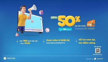 Truyền hình MyTV tung siêu khuyến mại khủng cuối năm, giá chỉ từ 10.000đ/tháng