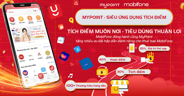 MobiFone,ứng dụng tích điểm MyPoint
