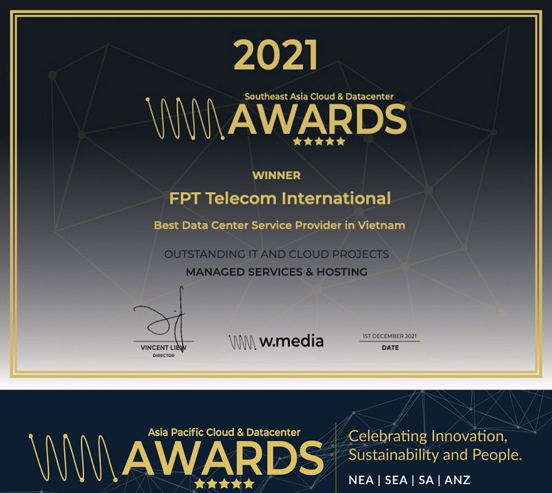 Viễn thông Quốc tế FPT thắng lớn tại lễ trao giải Cloud & Data Center