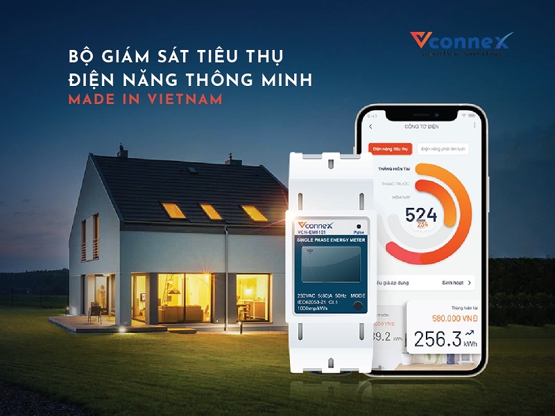 Số hóa ngôi nhà bằng công tơ điện tử thông minh Make In Vietnam