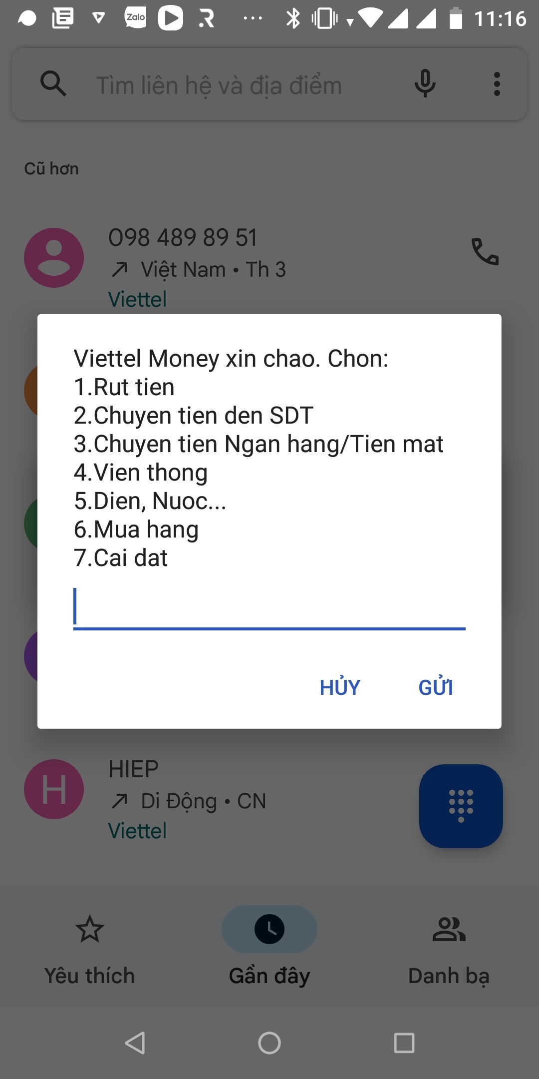 Hướng dẫn sử dụng Mobile Money Viettel khi không có data Internet