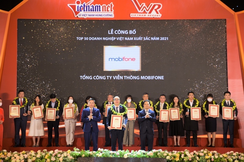 MobiFone nằm trong Top 50 doanh nghiệp xuất sắc nhất năm 2021