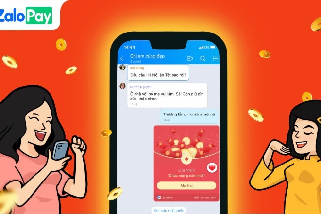Hướng dẫn lì xì trên Zalo