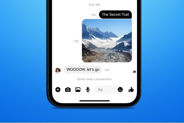 Từ nay, bạn sẽ nhận thông báo khi có người chụp ảnh màn hình chat Facebook