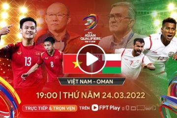 Địa chỉ xem bóng đá trực tuyến Việt Nam vs Oman, 19h00 ngày 24/3
