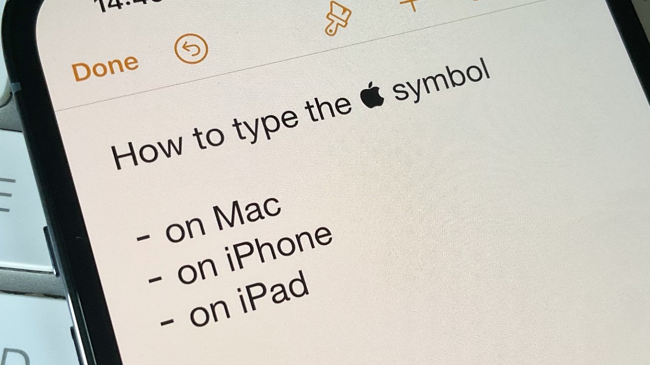 Cách nhập biểu tượng ‘táo khuyết’ trên iPhone, iPad, Mac