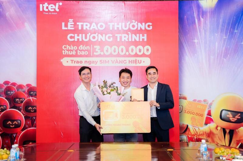 Mừng 3 triệu thuê bao: iTel tặng chủ nhân giải thưởng SIM Vàng trị giá 300.000.000 VNĐ