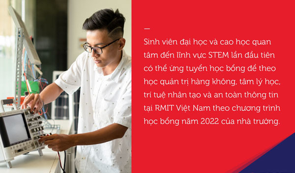 RMIT Việt Nam lần đầu cấp học bổng Thạc sĩ các ngành Trí tuệ nhân tạo, An toàn thông tin
