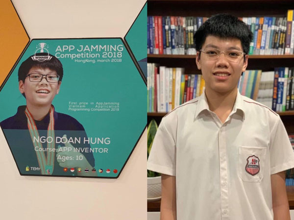 Lộ diện 2 học sinh Việt Nam dự cuộc thi Olympic tin học quốc tế tại Singapore