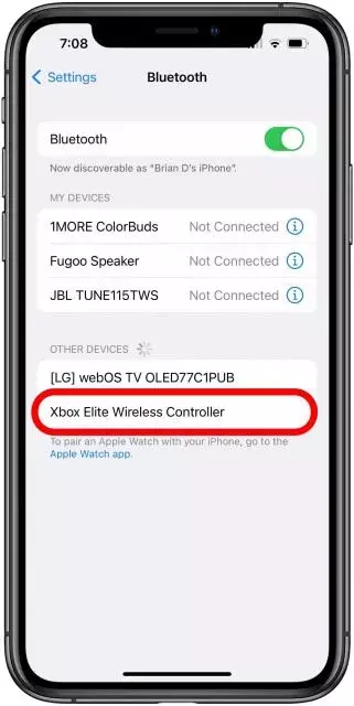 Hướng dẫn kết nối iPhone với tay cầm Xbox